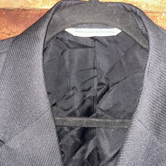 Perry Ellis Black 3-Button Blazer Jacket Sports Coat Men's Size XXL 46 Reg - Picture 5 of 8